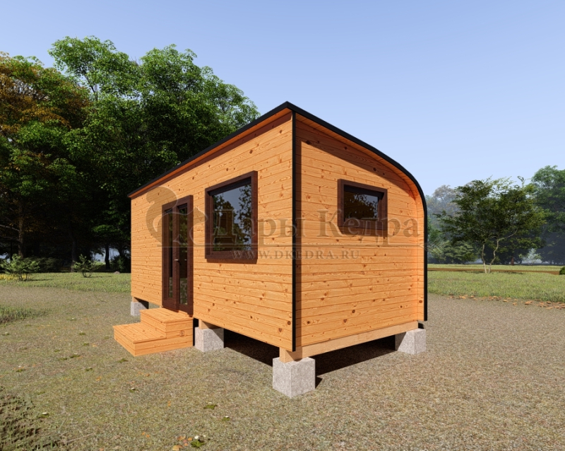 Баня «Парус» из кедра 6х2,35 м Баня «Парус» из кедра 6х2,35 м
